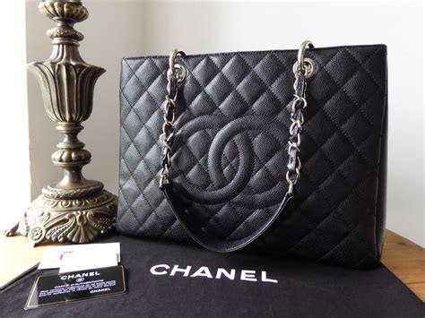 chanel grand shopping tote silver|Chanel grand shopper tote.